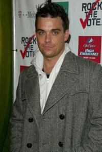 Robbie Williams at the 2003 Rock the Vote Awards.