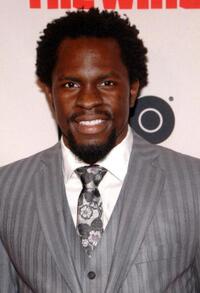 Gbenga Akinnagbe at the premiere of "The Wire."