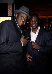 Bill Duke and Adewale Akinnuoye-Agbaje at the Fox Searchlight Oscar after party of "Slumdog Millionaire" and "The Wrestler."