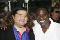 Jorge Garcia and Adewale Akinnuoye-Agbaje at the European premiere of "Pirates of the Caribbean: Dead Man's Chest."