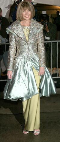 Anna Wintour at the "Dangerous Liaisons: Fashion and Furniture in the 18th Century" Costume Institute benefit gala.