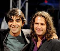 Fatih Akin and Adam Bousdoukos at the opening of Film Festival in Hamburg.