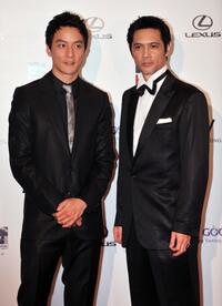 Daniel Wu and Masaya Kato at the Opening Ceremony of the 33rd HKIFF Gala premiere of "Shinjuku Incident."