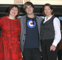 Clare Stewart, Harry Cook and Sarah Woods at the official launch for the Sydney Film Festival.