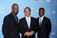 D.B. Woodside, Bruce S. Gordon and Isaiah Washington at the 38th NAACP Image Awards nominations.