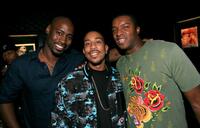 Chris "Ludacris" Bridges, D.B. Woodside and Roger Cross at the "Release Therapy" listening party.