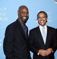 D.B. Woodside and Bruce S. Gordon at the 38th NAACP Image Awards nominations.