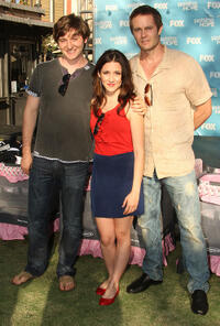 Lucas Neff, Shannon Woodward and Garret Dillahunt at the Fox's "Raising Hope" Daddy Decathlon in California.