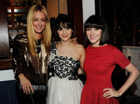 Cat Deeley, Zooey Deschanel and Shannon Woodward at the FOX All-Star party in California.
