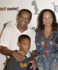 John Witherspoon, David and Angelo at the launch party for "The Boondocks."