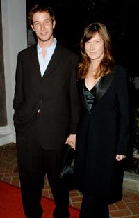 Noah Wyle and his wife at the "Best Friends Lint Roller Party" fundraiser.