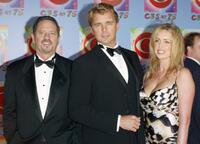Tom Wopat, John Schneider and Guest at the "CBS At 75" celebration in New York City.