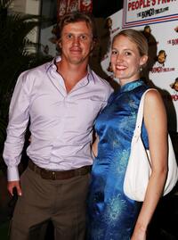 Daniel Wyllie and Guest at the world's biggest on-line New Year's Eve party, "The Bongo Virus."