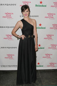 Anna Wood at the after-party of the New York premiere of "Nice Guy Johnny" during the Tribeca Film Festival.