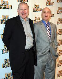 Terry Beaver and Frank Wood at the Broadway opening night after party of "Born Yesterday" in New York.
