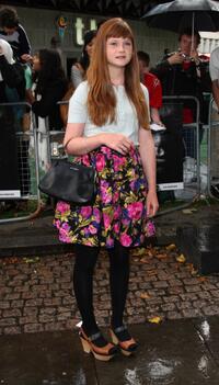 Bonnie Wright at the UK premiere of "The Bourne Ultimatum."