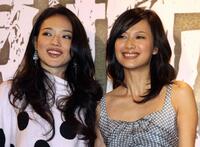 Shu Qi and Xu Jinglei at the promotion of "Confession of Pain."
