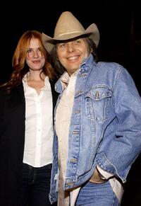 Dwight Yoakam and Kristen Huff at the premiere of "Bad Santa."