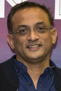 Shobu Yarlagadda at a photocall for "Baahubali 2" in London.
