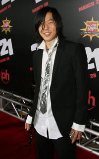 Actor Aaron Yoo at the Las Vegas premiere of "21."