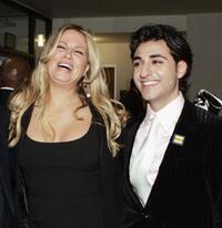 Jennifer Coolidge and Tony Yalda at the premiere of "American Dreamz."