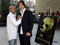 Eugene Byrd and Karl Yune at the screening of "Anacondas: The Hunt for the Blood Orchid."
