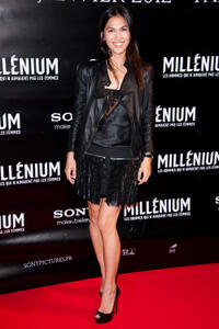 Elodie Yung at the France premiere of "The Girl With The Dragon Tattoo."