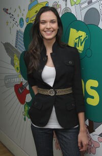 Odette Yustman at MTV's TRL in N.Y.