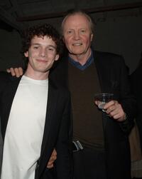 Anton Yelchin and Jon Voight at the after party premiere of "Alpha Dog."