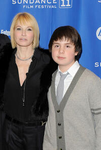 Ellen Barkin and Daniel Yelsky at the premiere of "Another Happy Day" during the 2011 Sundance Film Festival.