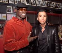 Wesley Snipes and Donnie Yen at the post-premiere party of "Iron Monkey."