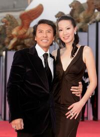 Donnie Yen and Guest at the premiere of "Seven Swords."