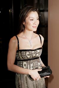 Michelle Yeoh at a drinks reception prior to the premiere of "Memoirs Of A Geisha".