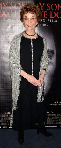 Grace Zabriskie at the premiere of "My Son, My Son What Have Ye Done."