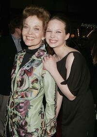 Grace Zabriskie and Daveigh Chase at the premiere of "Big Love."