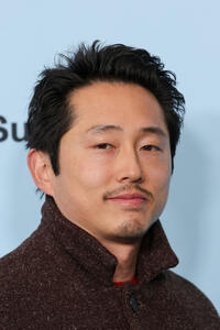Steven Yeun at the "Bubble & Squeak" premiere during the 2025 Sundance Film Festival.