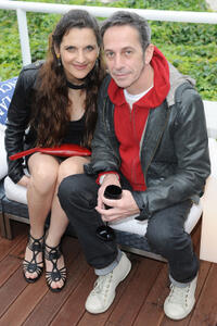 Antonia Zegers and Alfeedo Castro at the Lancia Cafe during the 67th Venice International Film Festival.