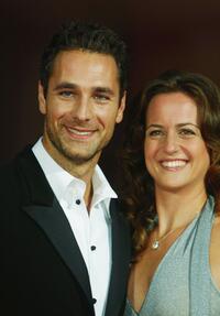 Raoul Bova and Chiara Giordano at opening night premiere of "The Terminal" during the 61st Venice Film Festival.