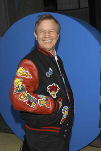 Michael York at the "The Simpsons" 350th episode block party.
