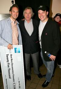 Jeff Zimbalist, Robert De Niro and Matt Mochary at the Tribeca Film Festival Awards Show.