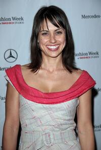 Constance Zimmer at the Smashbox during the Mercedes-Benz Fashion week.