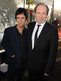 Musician Johnny Marr and Hans Zimmer at the premiere of "Inception."