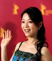 Zhang Jingchu at the photocall of "Kong Que" during the 55th annual Berlinale International Film Festival.