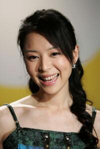Zhang Jingchu at the press conference of "Kong Que" during the 55th annual Berlinale International Film Festival.