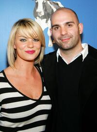 Nichole Hiltz and Ahmet Zappa at the premiere of "Monty Python's Spamalot."