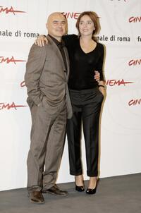 Luca Zingaretti and Valeria Golino at the photocall of "A Casa Nostra" during the Rome Film Festival.