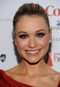 Katrina Bowden at the Heart Truth's Red Dress Collection 2011 during the Mercedes-Benz fashion week.