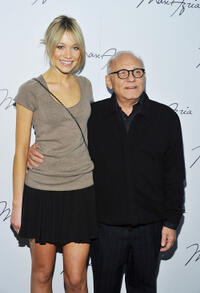 Katrina Bowden and designer Max Azria at the Max Azria Fall 2011 fashion show during the Mercedes-Benz Fashion Week.
