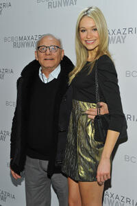 Designer Max Azria and Katrina Bowden at the BCBGMAXAZRIA Fall 2011 fashion show during the Mercedes-Benz Fashion Week.