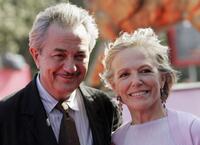 Remo Girone and Victoria Zinny at the premiere of "Persona Non Grata" during the 62nd Venice Film Festival.